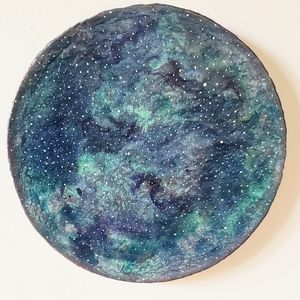 Recycled Junk Mail Canvas Nebula Wall Art